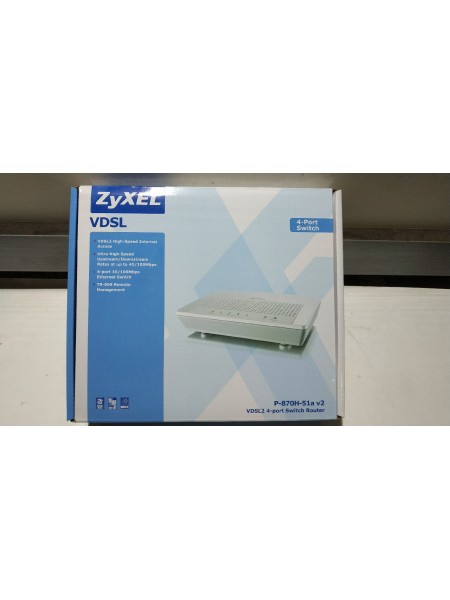 Модем ZyXEL VDSL2 4-port Switch Router p-870h-51a v2
